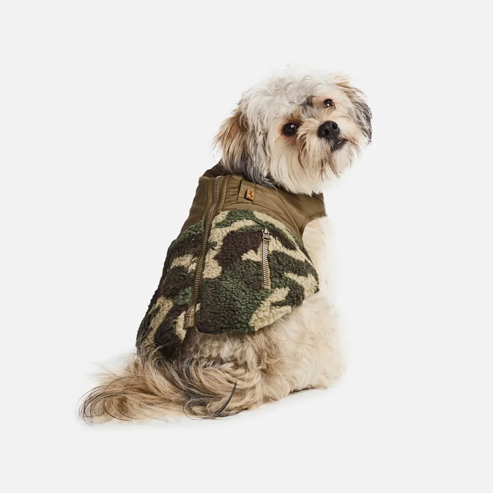 Sherpa Dog Vest—Olive - obrazek 2